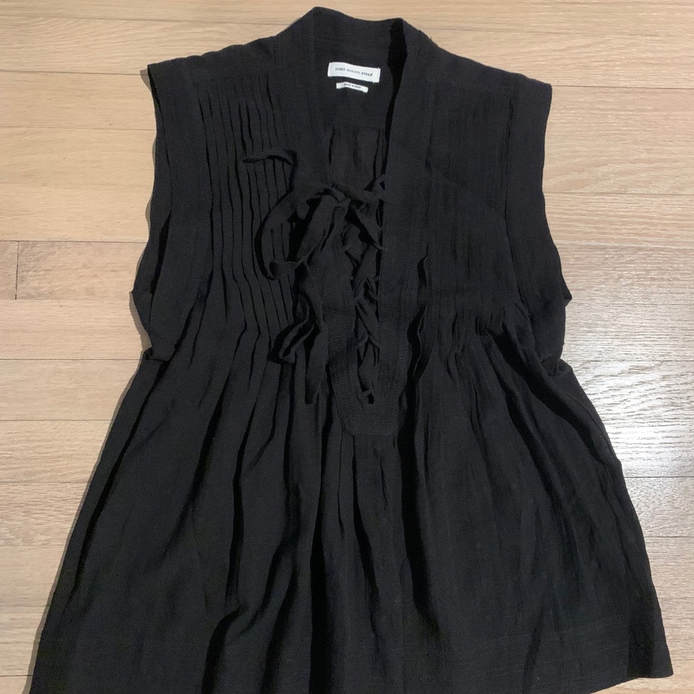 New Isabel Marant Tunic Top Lace Up Size 36/4